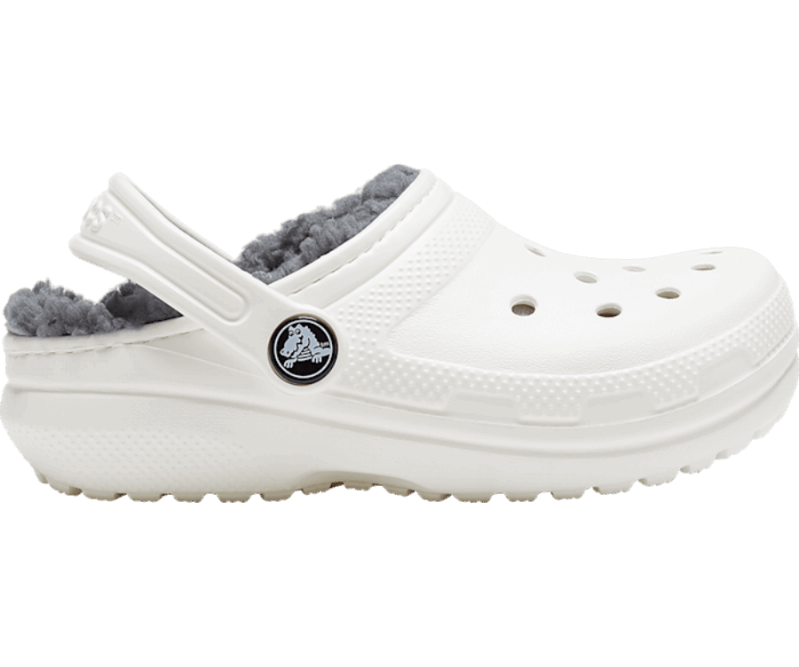 Crocs Gyerek Klasszikus Bélelt Klumpa Fehér-szürke