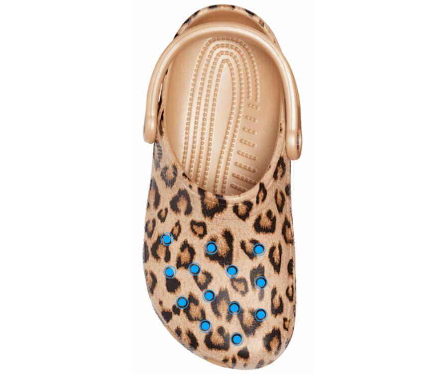 Crocs Klasszikus Nyomott Klumpa Leopárd-arany