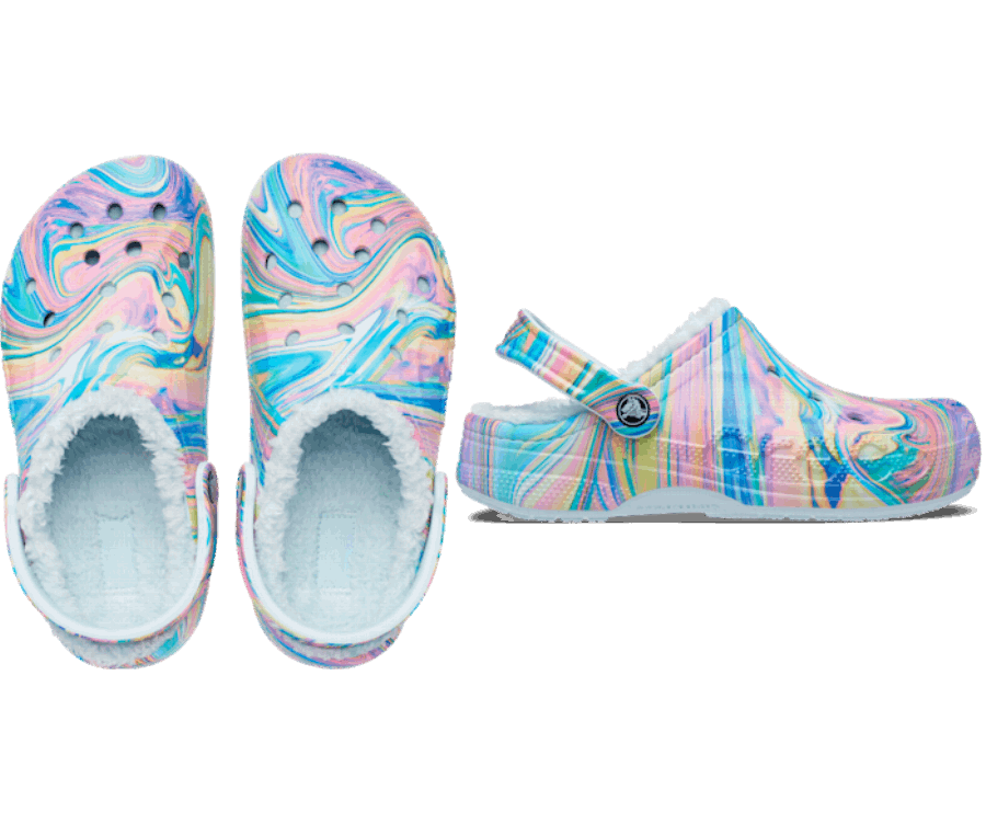 Crocs Baya Nyomott Bélelt Klumpa ásvány Kék-multi