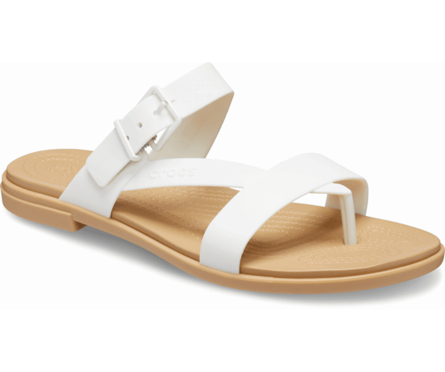 Crocs Női Tulum Lábujj Szandál Oyster-tan