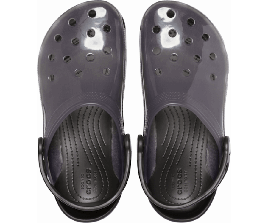 Crocs Klasszikus áttetsző Klumpafekete