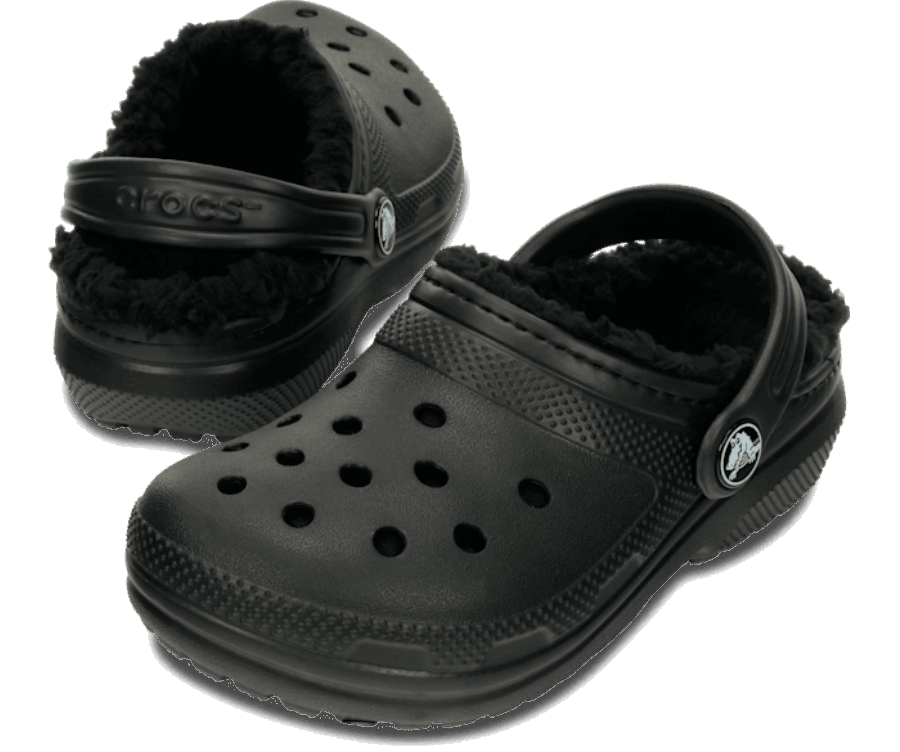 Crocs Gyerek Klasszikus Bélelt Klumpafekete