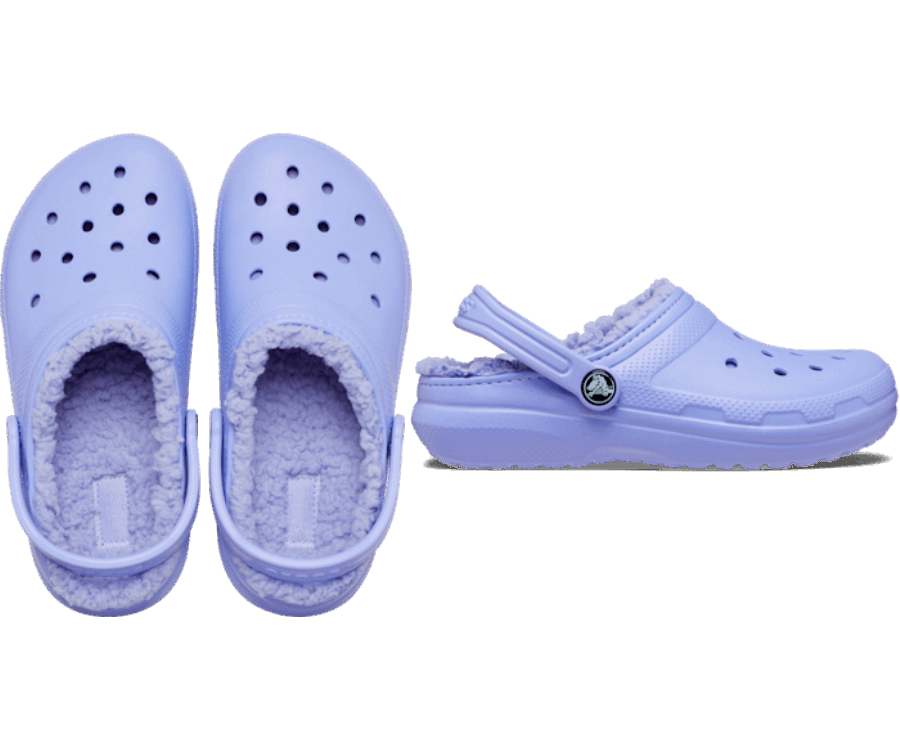 Crocs Gyerek Klasszikus Bélelt Klumpa Digitális Ibolya