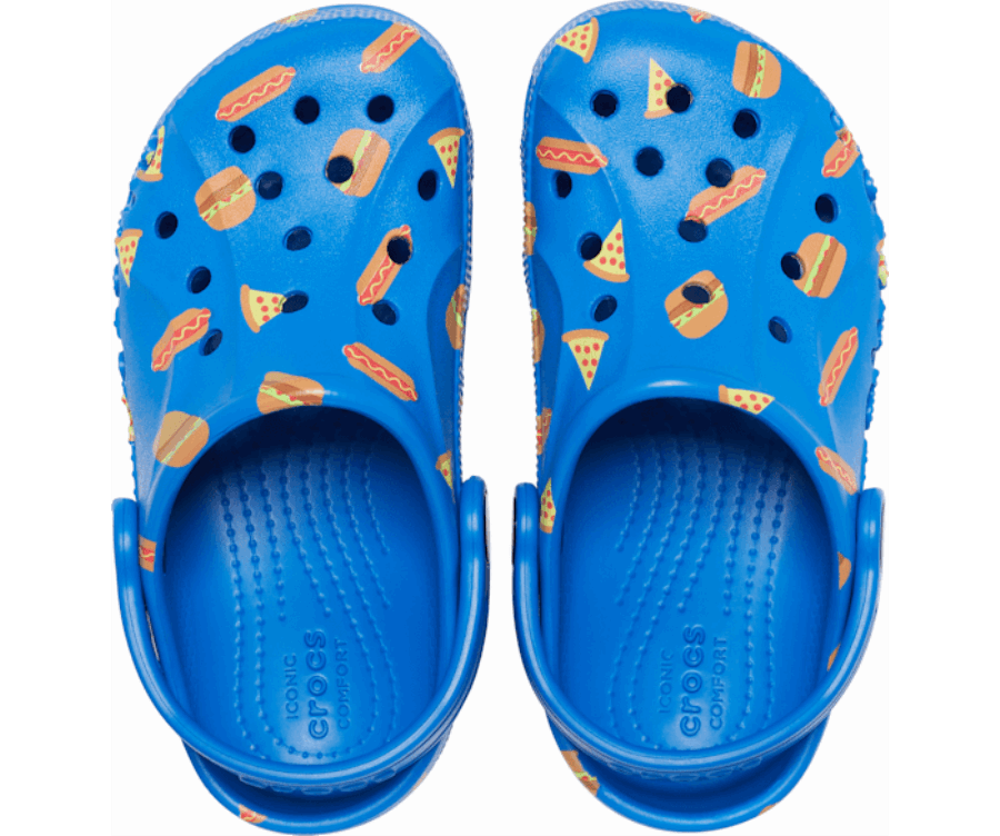 Crocs Gyerek Baya Grafikus Klumpa Fényes Kobalt