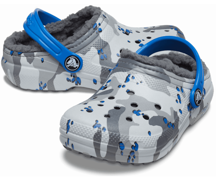 Crocs Gyerek Klasszikus Bélelt Tereppapucs Világosszürke-kamó