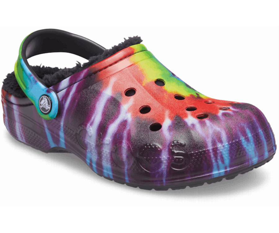 Crocs Baya Bélelt Nyakkendő-festék Grafikus Klumpa Multi-fekete