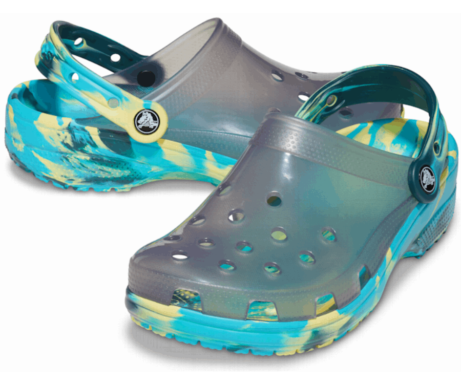 Crocs Klasszikus áttetsző Márvány Klumpa Fekete-multi