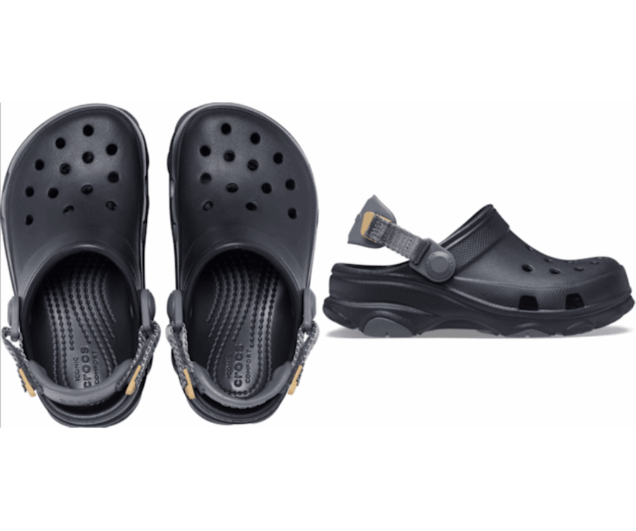 Crocs Gyerekek Klasszikus Tereppapucs Fekete
