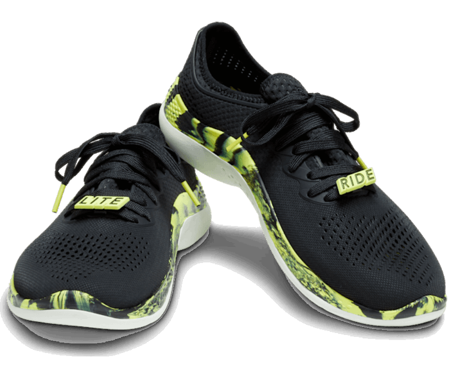 Crocs Férfi Literide 360 ​​márványozott Pacer Fekete-citrus