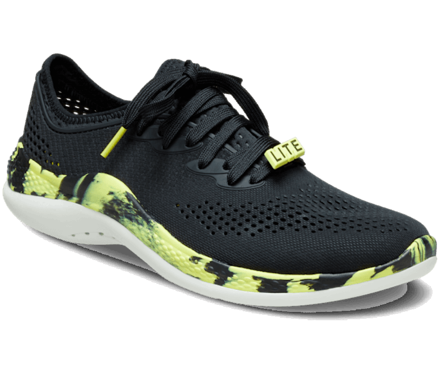 Crocs Férfi Literide 360 ​​márványozott Pacer Fekete-citrus