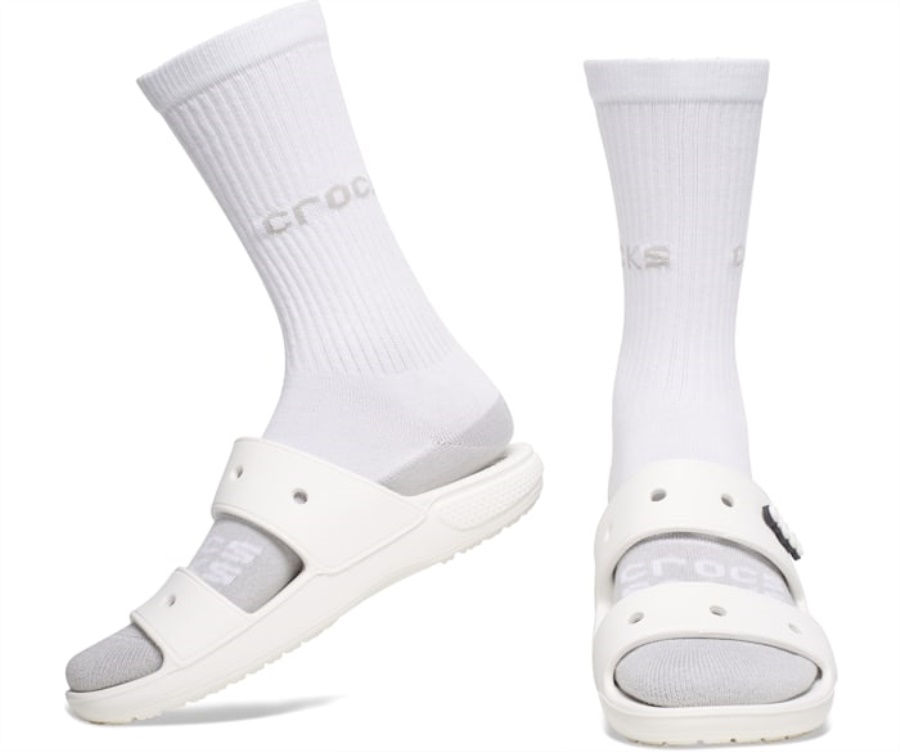 Crocs Zokni Felnőtt Csapat Tömör 3 Csomag Fehér