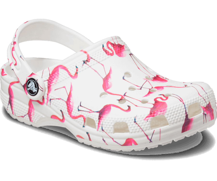 Crocs Gyerek Klasszikus Medenceparti Fehér-flamingó Klumpa