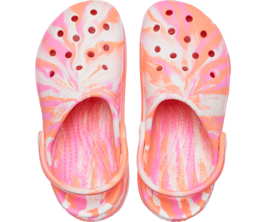 Crocs Gyerek Klasszikus Crocs Márványos Clumi Papaya-multi