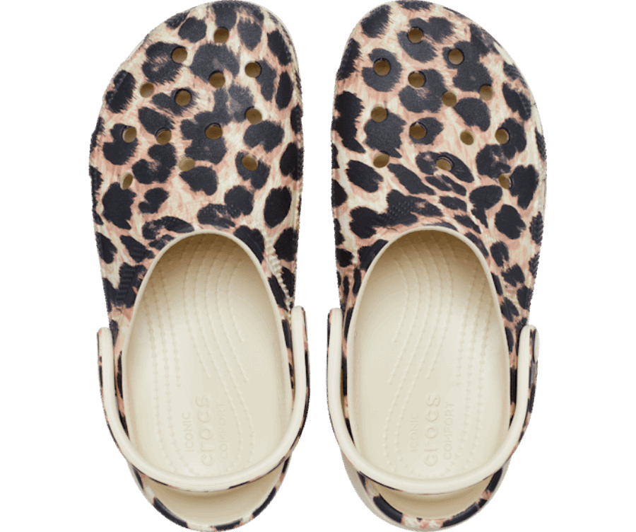 Crocs Klasszikus Platform állat Remix Klumpa Csont-leopárd