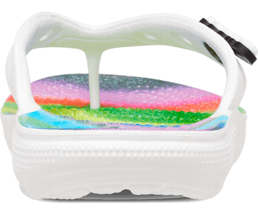 Crocs Klasszikus Spray Festék Flip Fehér-multi